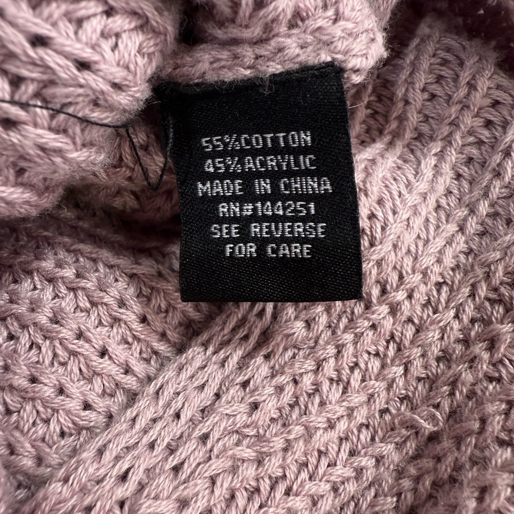 faux Wrap romantic Knit ballerina Sweater sz M - Picture 7 of 8